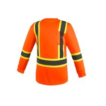 custom cheap high visibility class 2 safety reflective t-shirt